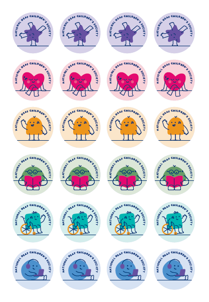 Sticker sheet for audiology clinics