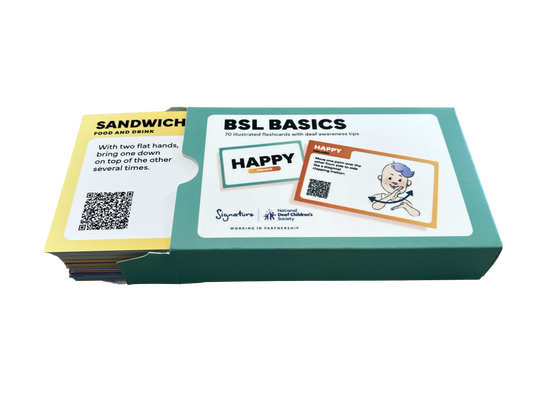 BSL Basics: British Sign Language flashcards