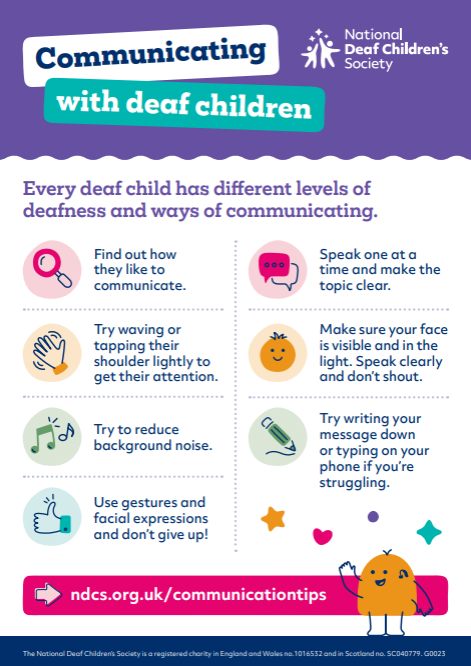 Communicating with deaf children